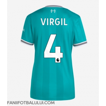 Liverpool Virgil van Dijk #4 Tricou Fotbal Replică 2025-26 Femei Treilea